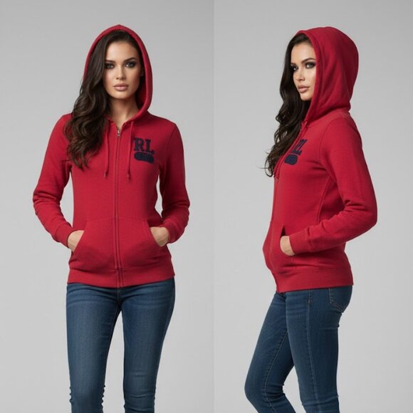 Polo Ralph Lauren Tops - Ralph Lauren Polo Jeans Company Fleece Full-Zip Hoodie Women's Size Large